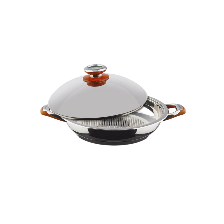 Patelnia królewska (32 cm) z pokrywą kulistą Philipiak Milano Classic